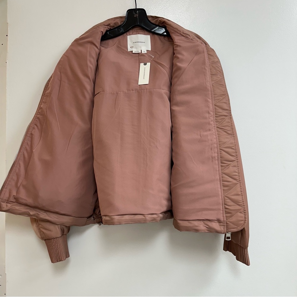 By Anthropologie '98 Bomber Jacket in Burlwood - Picture 6 of 6